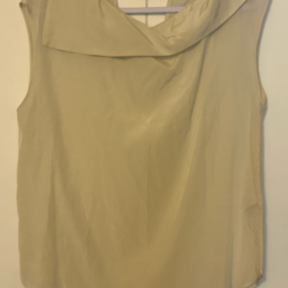 Elegant Cream Sleeveless Top